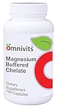 Omnivits Magnesium Buffered Chelate | Magnesium Bisglycinate Chelate High Absorbed Form of Magnesium