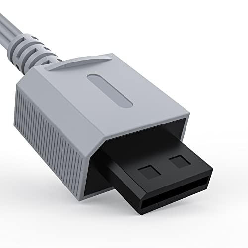 Image of 2Pack Wii Wii U AV Cable,Composite Retro Audio Video Standard AV Cable TV Connector Cable Cord Wire Compatible with Nintendo Wii /Wii U, 3RCA Cable for Modern HD LCD LED TV