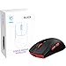 MSI Forge GM340 Wireless Black Gaming-Maus, kabellos/kabelgebunden, 12000 DPI, 1000 Hz Abfragerate, symmetrisches Design, 50+ Millionen Klicks, 6 Tasten, 82 Stunden Akkulaufzeit, 1 ms Latenz, 57 g