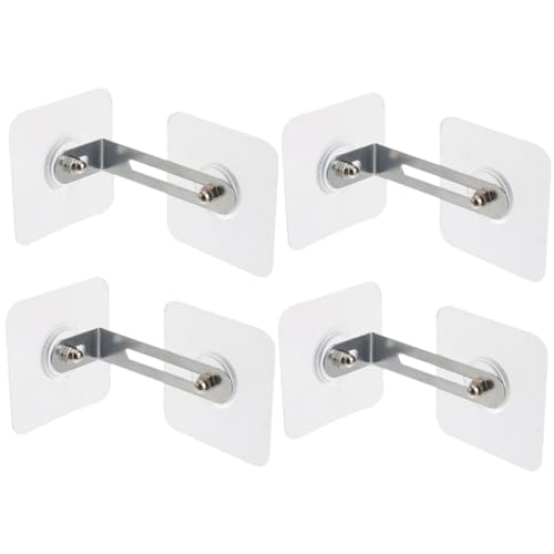 YARNOW 4個 防倒固定器 可能な粘着式家具転倒防止具 耐久性 とペットの 対策 壁と家具間の距離可能でシンプル設計