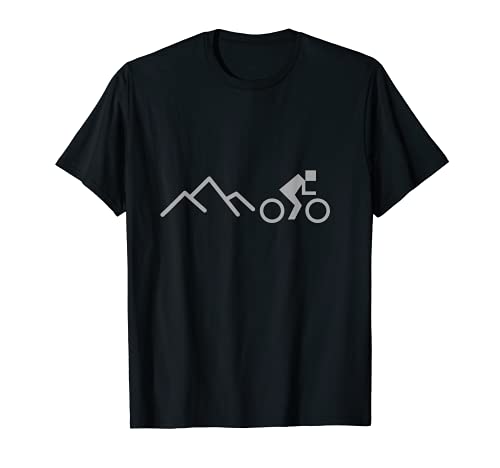 Mountains & Biker Symbols T-Shirt Men Women Kids