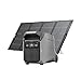 EF ECOFLOW DELTA Pro 3 Portable Power Station & 400W Solar Panel, 4096Wh LFP Battery, Expandable to 12kWh, 230V 4000W AC Output, Solar Generator for Home Use, Camping Accessories, Power Outages, RVs