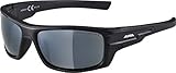 ALPINA CHILL ICE - Verspiegelte und Bruchsichere Sport- & Fahrradbrille Mit 100% UV-Schutz Für Erwachsene, black, One Size