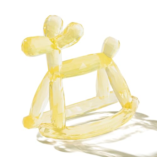 Image of Miraloop Crystal Jelly Baby Teether – Jellydog Teething Relief Toy for Infants 3-6 Months, Silicone Handheld Teething Toy, BPA-Free, Odorless, Prevents Choking, Safe for Babies (Citrine)