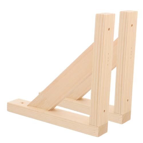 Hemobllo 2 Piezas Estante de Madera de Resistentes para Pared Estantes para Hogar y Oficina