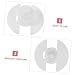 Vaguelly 5pcs Breastfeeding for Nursing Leak Polypropylene Gaskets Storage Accessories for Effortless Compatible All Breast
