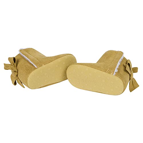 Gerber Baby Girls Cozy Boots Crib Shoes Newborn Infant 0-9 Months, Taupe Bootie, 6 9 Unisex #TOP2