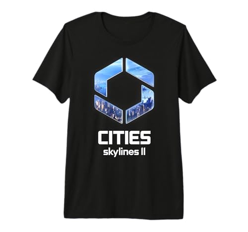 Official Cities Skylines II Game Logo City Builder White Premium Tri-Blend T-Shirt