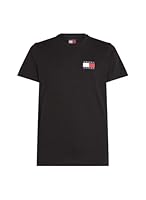 Tommy Jeans Men's Logo Slim T-Shirt, Black, XX-Large