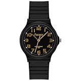 Facasu Analog Kids Watch for Boys Girls,50M Waterproof Children Quartz Soft Strap,Easy to Read Time Watch for Kids Girls Boys Ages 5-12(Black)