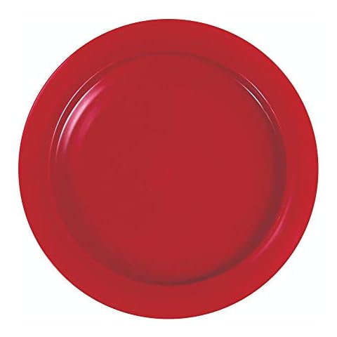 SP Ableware Inner-Lip Plate, Red Cover