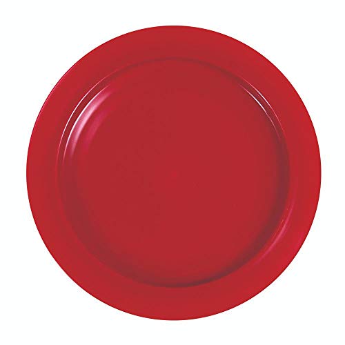 SP Ableware Inner-Lip Plate, Red