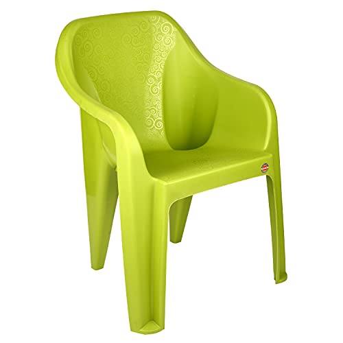 Image of Cello Dynamo Cafeteria Plastic Set of 2 Chairs, Green, 21 * 31 inches (clo Dynamo so2 Green)