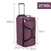 MONZANA® Reisetasche mit Rollen 85 Liter Volumen Trolley Funktion Teleskopgriff 70x36x34cm Standfüße XL Groß Weichgepäck Reisegepäck Gepäcktasche
