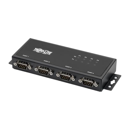 Hub USB a Serie RS-485 RS-422 de 4 Puertos DB9 con Retención de Puerto COM Tripp Lite