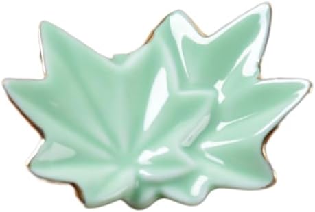 Chopstick Rest Chopsticks Holders Cute Rack and Spoon for Kitchen 6PCS of Colorful Maple Leaf Gilded Edge Maple Leaf Ceramic Home Ornaments Racks