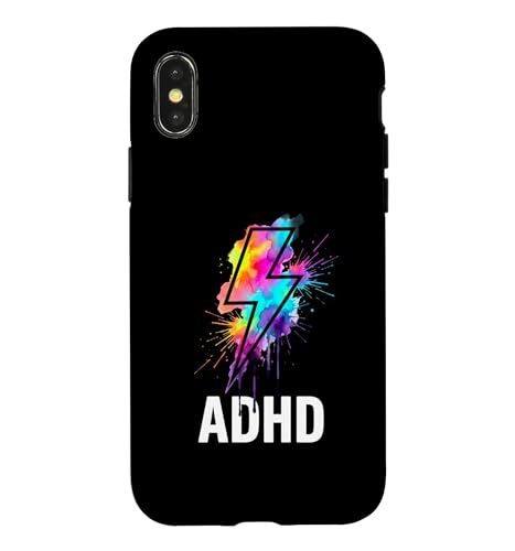 ADHD ���C���{�[ ��� �X�v���b�V�� ��l�p ���ʉ� �A�[�g �X�}�z�P�[�X iPhone X/XS �p