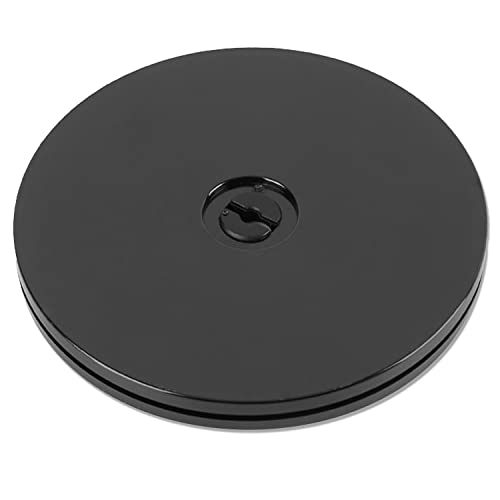 6 Inch Lazy Susan Turntable Black Acrylic Ball Bearing Rotating Tray For Spice Rack Table Cake Kitchen Pantry Decorating Tv Laptop Computer Monitor, 30-Lb Load Capacity (360˚ Rotation) #TOP4