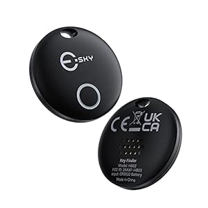 Key Finder, Esky 2 Packs Bluetooth Item Finder with 164ft Working Range and 95dB Beep Sound, Two Way Search Item Locator…