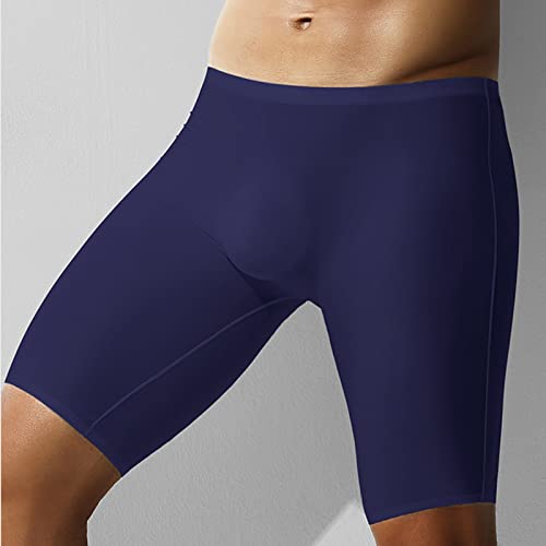 Evankin Mens Ice Silk Boxer Brief Long Leg Ultra-Thin Underwear Breathable Seamless Comfortable Shorts4