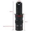 4K UHD Digital Microscope TF HDMI USB Type-C 3.0 Industrial Electronic Microscope Camera & 180X C-Mount Lens Whit 56-LED Adjustable Ring Light
