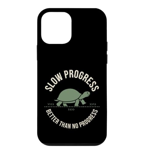 Slow Progress Better Than No Progress �^�[�g�����[���A �ʔ��� �X�}�z�P�[�X iPhone 12 mini �p