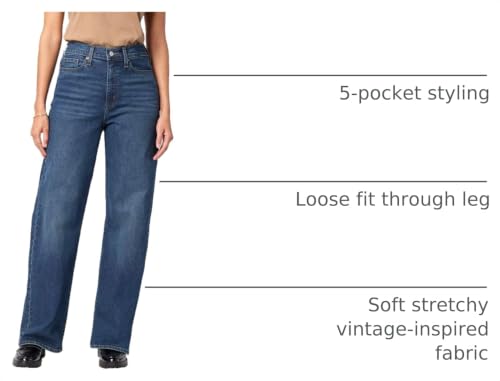 LEVI STRAUSS SIGNATURE Gold Women's Heritage High Rise Loose Straight Jeans - image 4