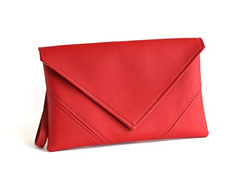 Red clutch amazon Clearance