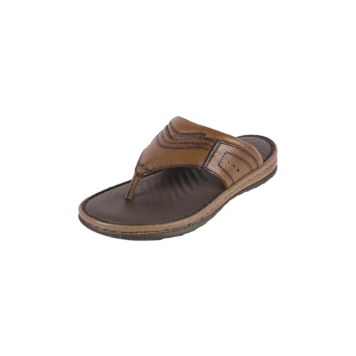 Image of Mochi Men Leather Casual Slip-On Comfort Chappal