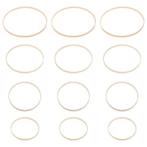 Anillos para manualidades redondos de madera natural TOKIDNY aro de macramé y atrapasueños