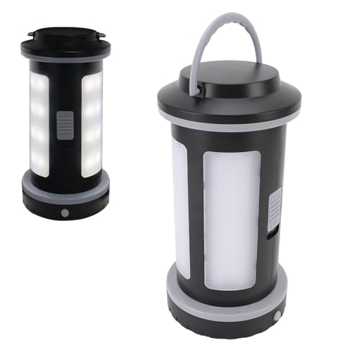 LED Camping Lantern with Tools Set, Battery Powered Portable Camping Emergency Light with 2 Light Mode, Flashlight Lantern for Hiking Power Outage Hurricane Lighting