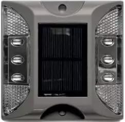 LEDWORK LOT DE 10 PLOTS SOLAIRES LED ROUTIER 20 TONNES BIDIRECTIONNELLE LUMIERE FLASH BLANC (10 pièces)