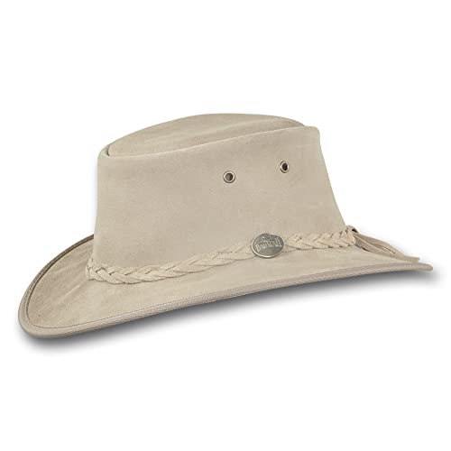Image of Barmah Hats Foldaway Cattle Suede Leather Hat - Item 1061