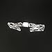 10pcs Clear Sign Clips Plastic Rotatable Double Clip Merchandise Sign Display Mini Clip Tag Holders for Business Cards Price Label Tag