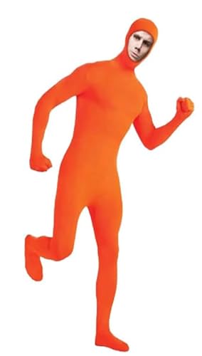 [BooBooCollection] 全身タイツ ハロウィン 衣装 子供 大人 140cm-180cm 忍び 連体服 コスプレ仮装 サンタ衣装 コスチューム 顔カバー レディース メンズ Halloween イベント パーティー ハロウィーン 歓迎会 文化祭 学園祭 忘年会 新年会 全11色 (オレンジ, 180) [並行輸入品]（Amazon）