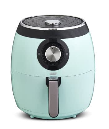 Dash Dfaf455Gbaq01 Deluxe Electric Air Fryer + Oven Cooker With Temperature Control, Non Stick Fry Basket, Recipe Guide + Auto Shut Off Feature 6 Qt Aqua (Renewed) #TOP27