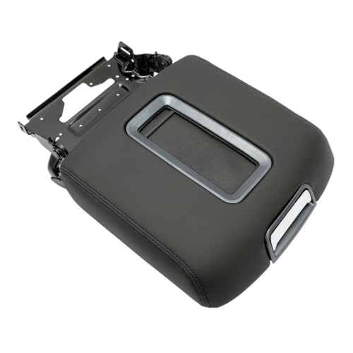 GUOHOQIX Leather Center Console Armrest Lid for Chevy for Suburban 15-19 for Tahoe 15-19 for Silverado 1500/2500/2500HD/3500HD 14-18 for Silverado 3500 15 17-18 (Black,Artificial Leather) 1pc