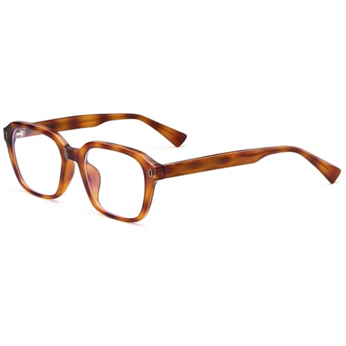 Image of Dollger Blue Light Glasses Men Vintage Thick-Framed Rectangle Non-Prescription, For Computer,Gaming, Phone Use