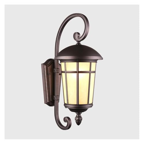 Applique murale lanterne extérieure étanche luminaire rétro de porche et éclairage jardin noir