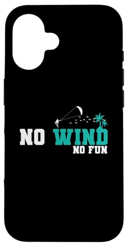 Kite Surfing sin viento sin diversión Carcasa para iPhone 16