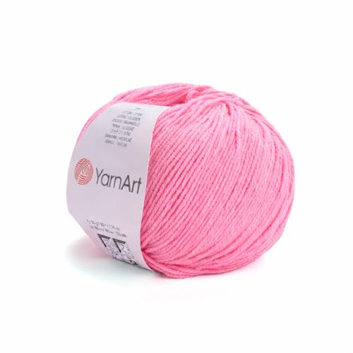 Image of YarnArt Genius Soft Cotton Acrylic Blend Yarn - Amigurumi, Crochet and Knitting -%55 Cotton-45% Acrylic, Craft Yarn for Kids and Adults Garments, Baby Items and Accessories, 174 yds / 50 g