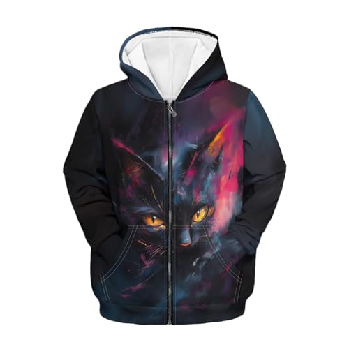 HUIACONG Kids Sweatshirts Boys Zip Up Hoodie for Children