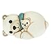 THUN - Orso Polare Coccole tra Mamma e Cucciolo - Living, Icone, Animali - Idea Regalo Mamma - Linea Mamma Simply You - Ceramica - 11,8x7,9X h 6,4 cm