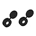 Price comparison product image Home Smart 100 x Snap-On Black Plastic Screw Caps / Cups & Cover Covers For No.6 - 8 Screws