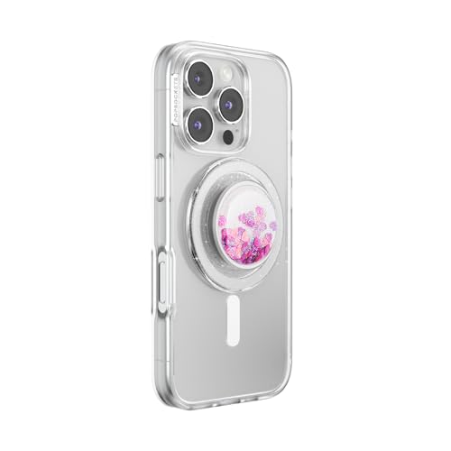 Image of PopSockets Phone Grip for MagSafe, Magnetic Holder, Phone Stand, Tidepool - Tidepool Glitter Bomb