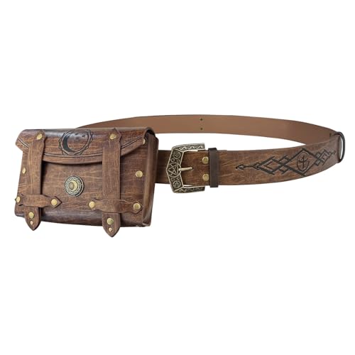 Ceinture costume réglable en cuir de haute résistance pour cosplay