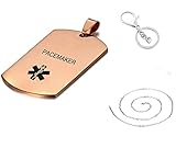LF 316L Stainless Steel Sos Emergency ICE Customized Personalized Medical Alert Pendant Necklace...