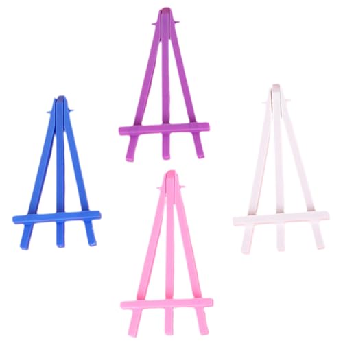 BESTonZON 20個 卓上イーゼル 用プラスチック画架 軽量耐久デスクスタンド フォトカード展示に 小学生画材向けミニ三脚