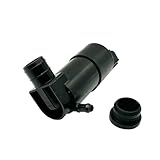 Black Windshield Washer Pump with Grommet Fit for Ford Transit-150 Transit-250 Transit-350 2016-2019 OE BV-61-17K624-AA BV6117K624AA Water Washer Fluid Pump for Ford Focus 2012-2018