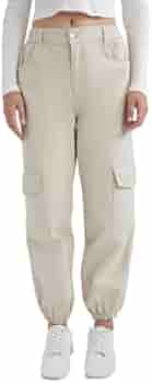 DeFacto Gabardin Jogger Pantolon Basic Düz Normal Bel Kargo Cepli